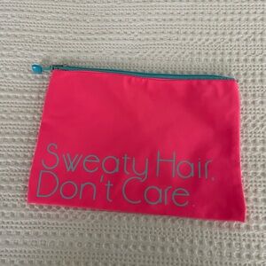 “Sweaty Hair Don’t Care” Cosmetic Zip Pouch